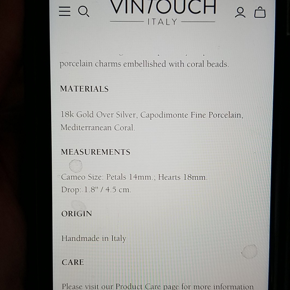 Hp! ♥️❤️♥️RARE ❤️‍🔥Be my lover handcrafted porcelsin earrings - Picture 4 of 5